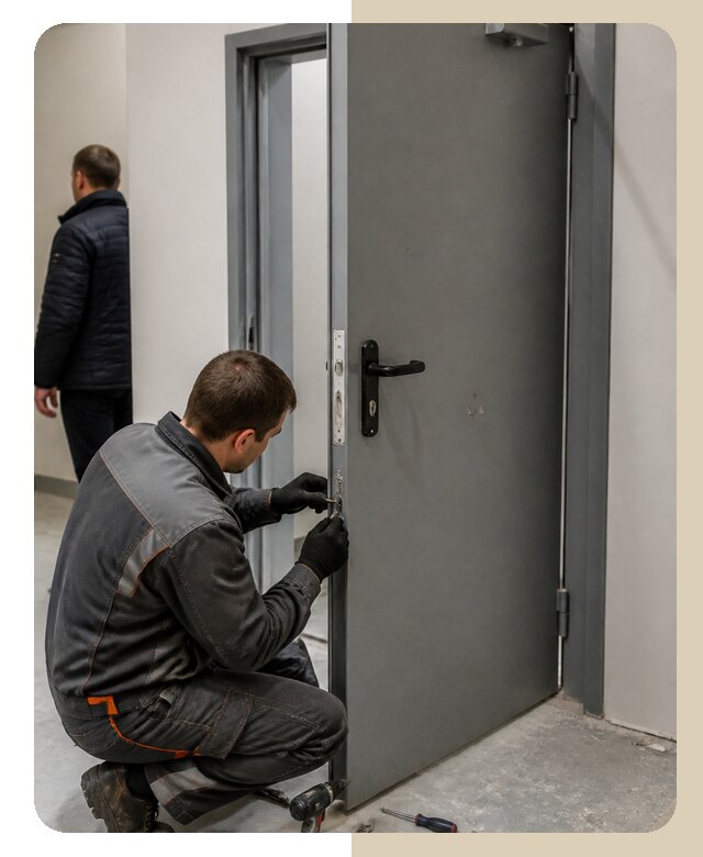 Ремонт противопожарной двери в Мценске по цене 6583 р. | ДвериЛегко-Мцн